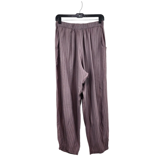 Hannah. m Vintage Women's Stripes Relaxed Fit Straight Leg Pants - L - Picture 1 of 7